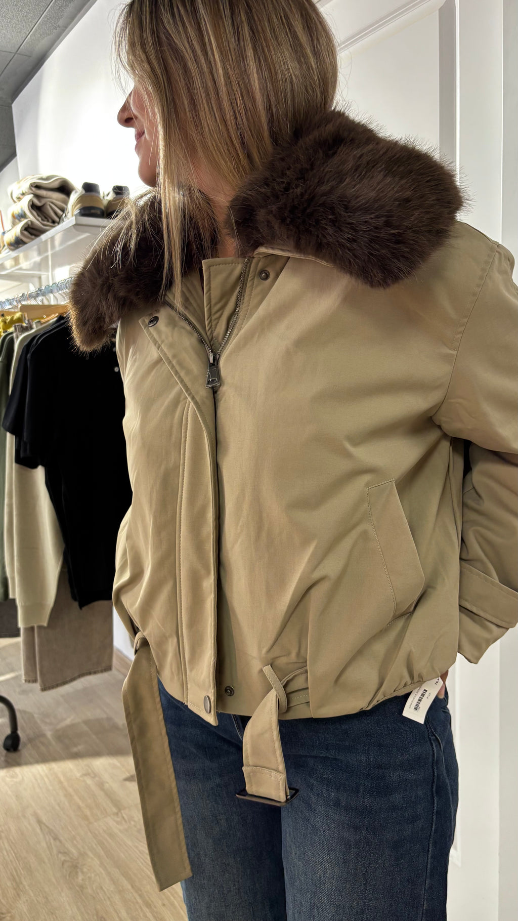 Boomber anorak pelo