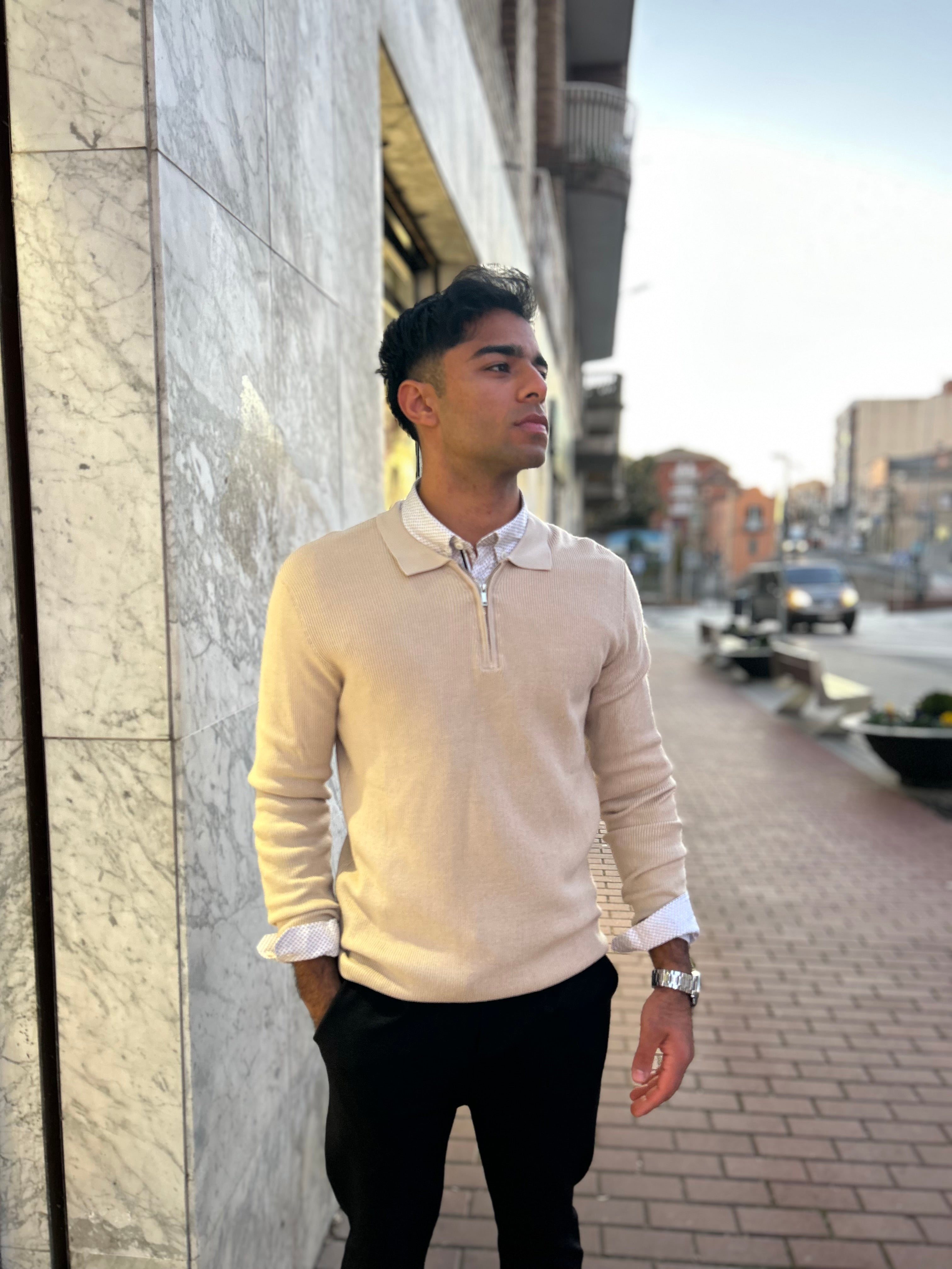 Jersey polo cremallera