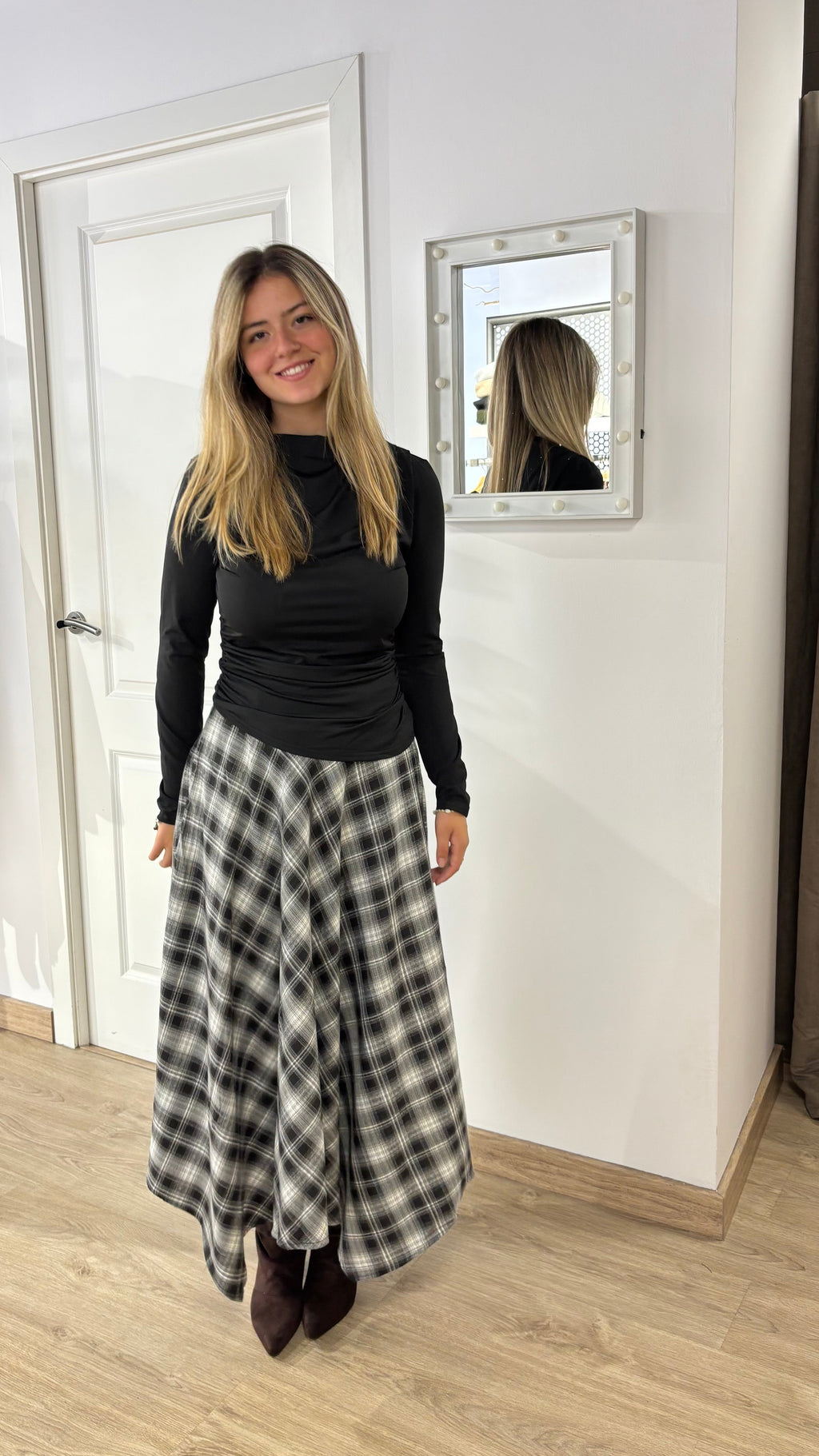 Falda cuadros