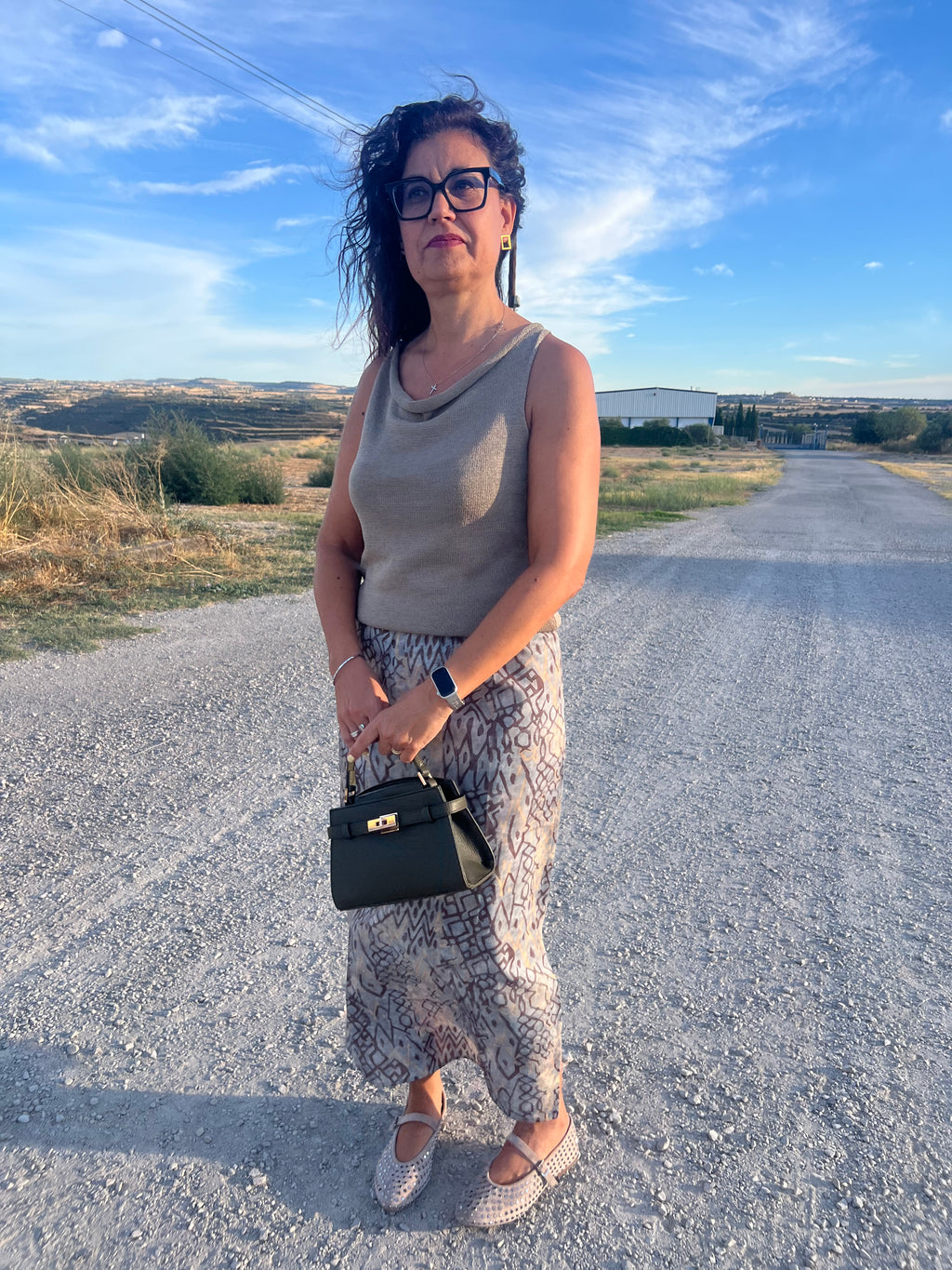 Falda estampada