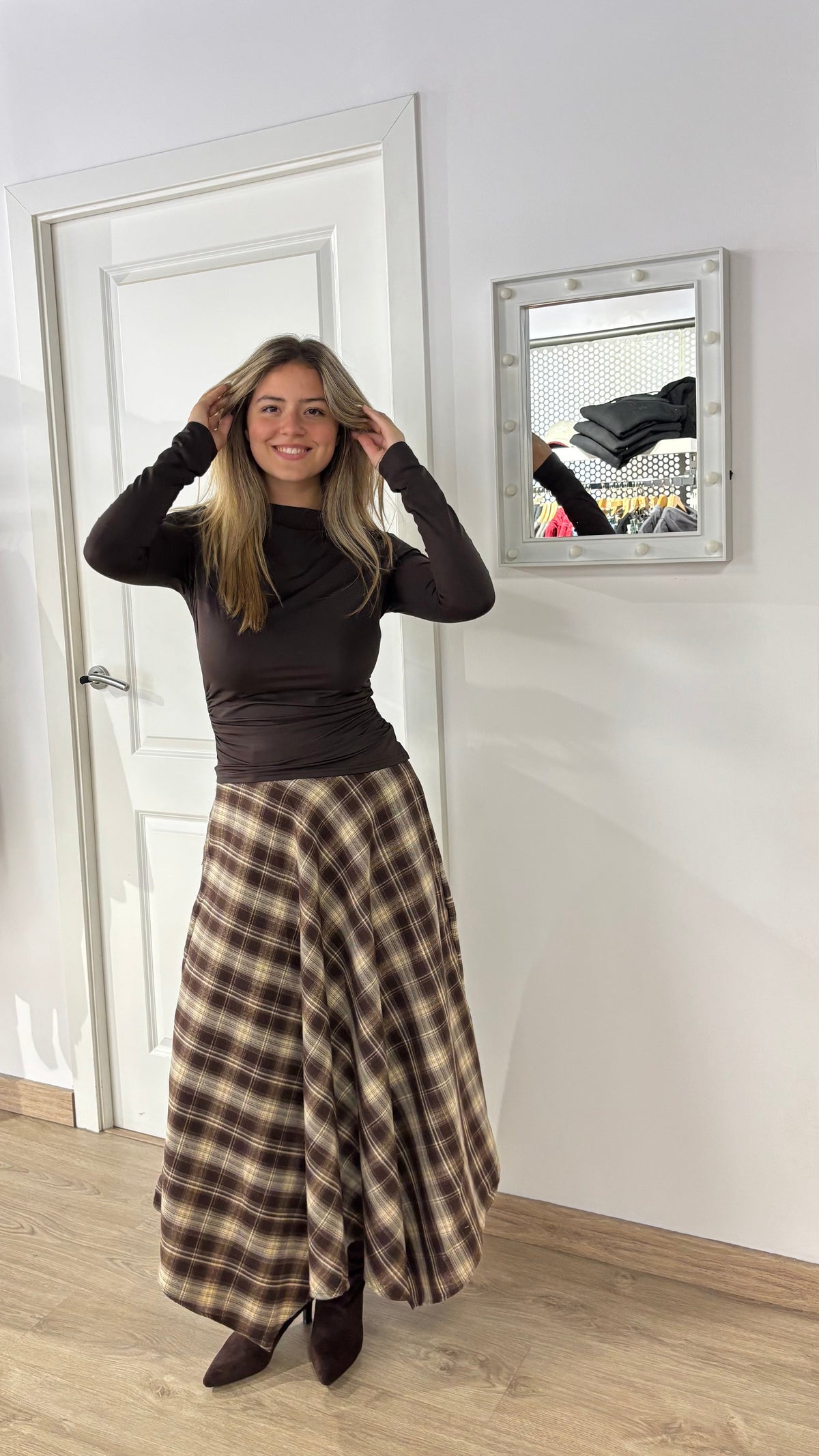 Falda cuadros