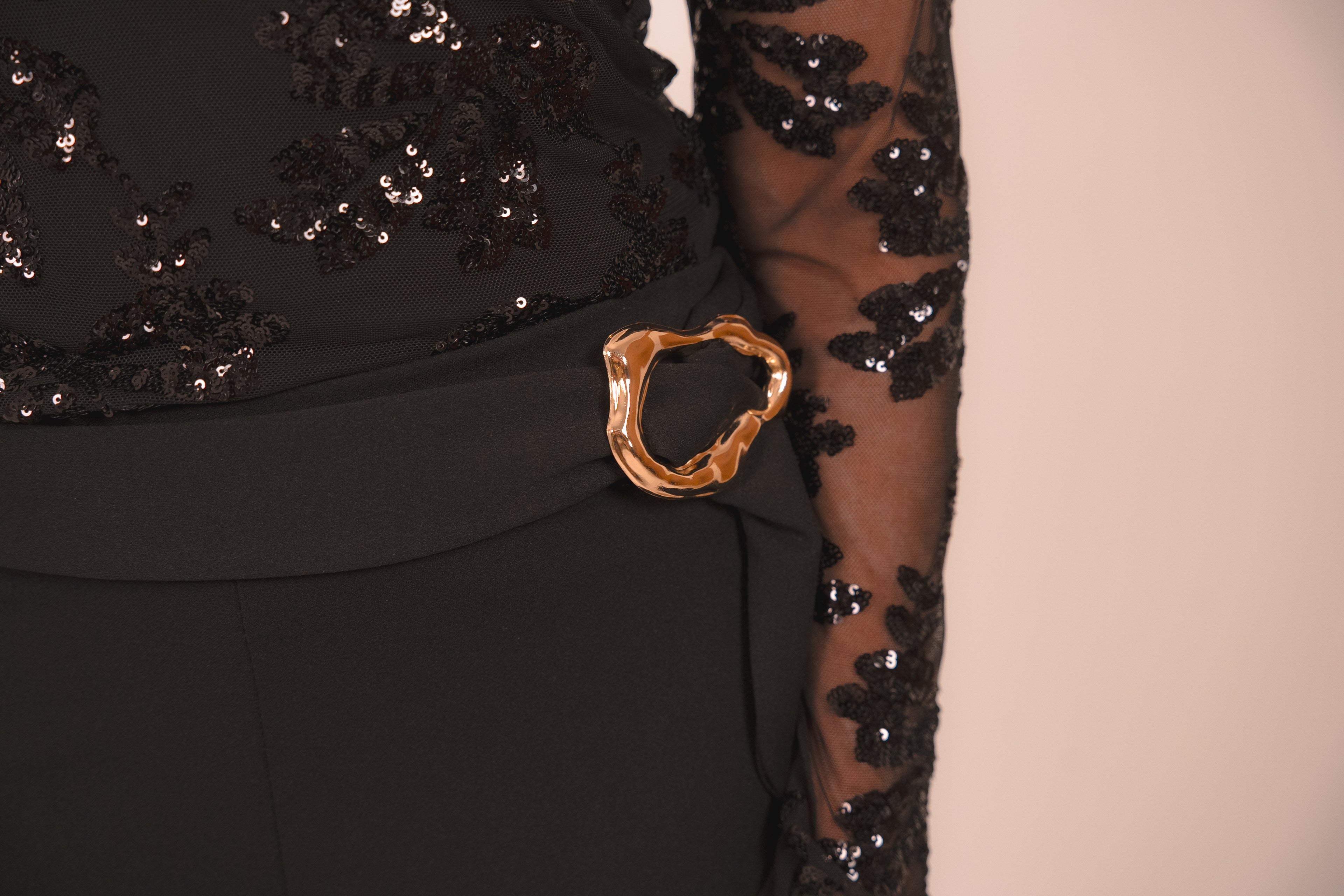 Pantalón cinturón fiesta