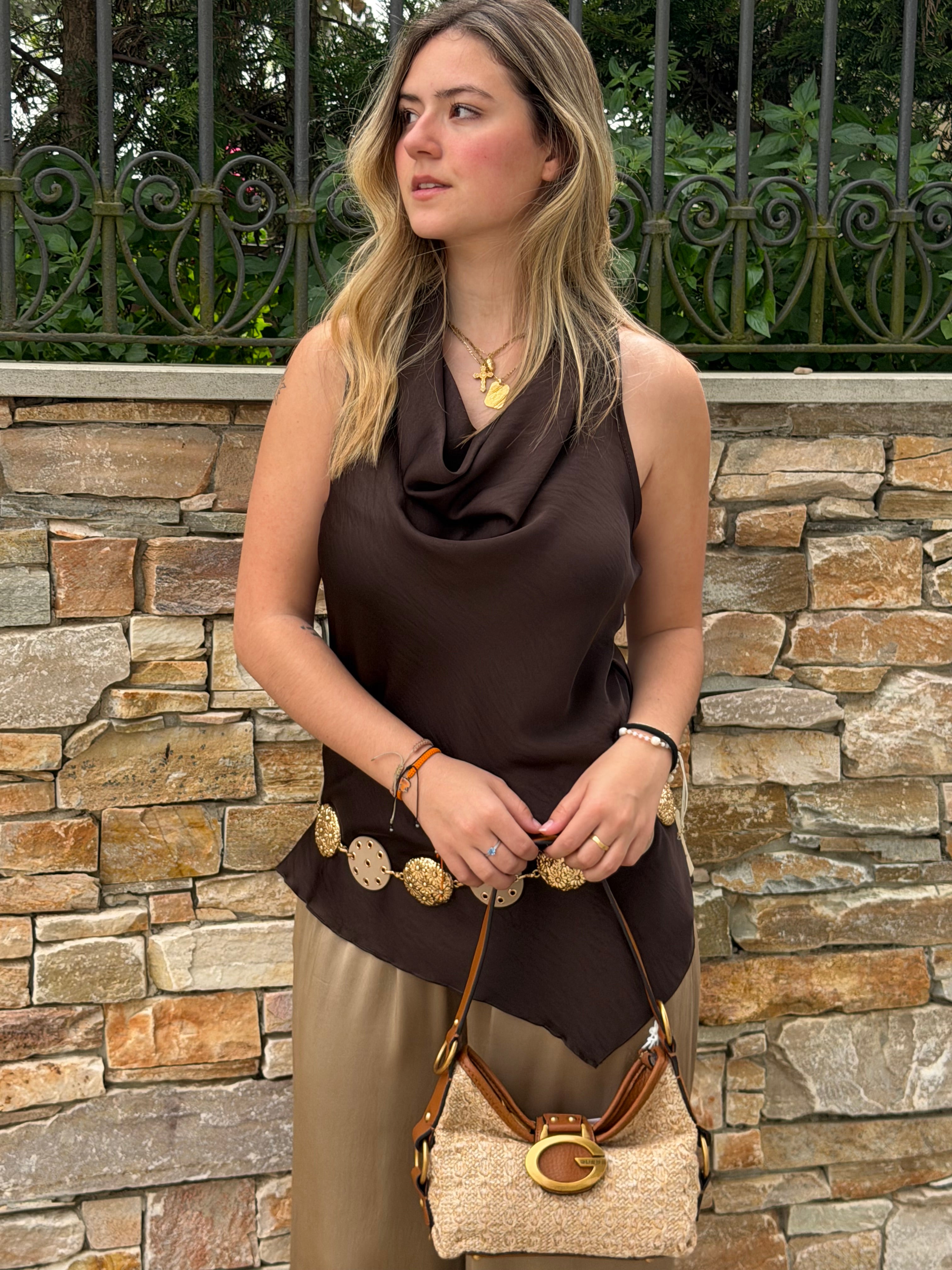 Bolso guess rafia
