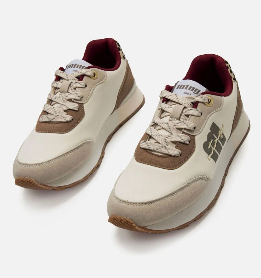 zapatillas mustang beige