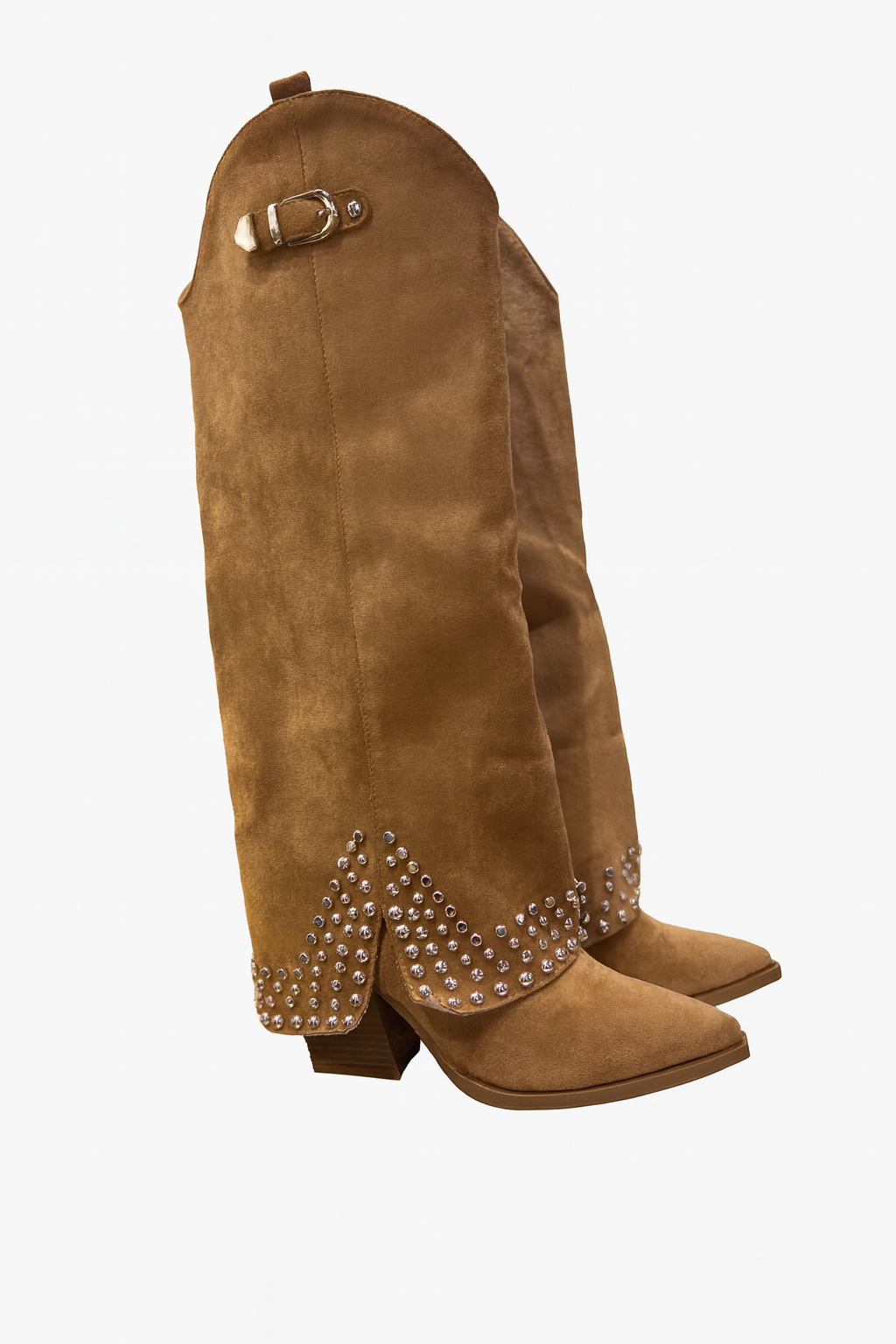 Botas tachuelas camel