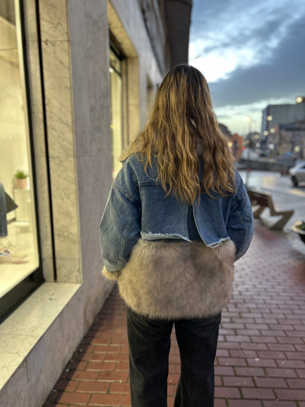 Chaqueta tejana pelo