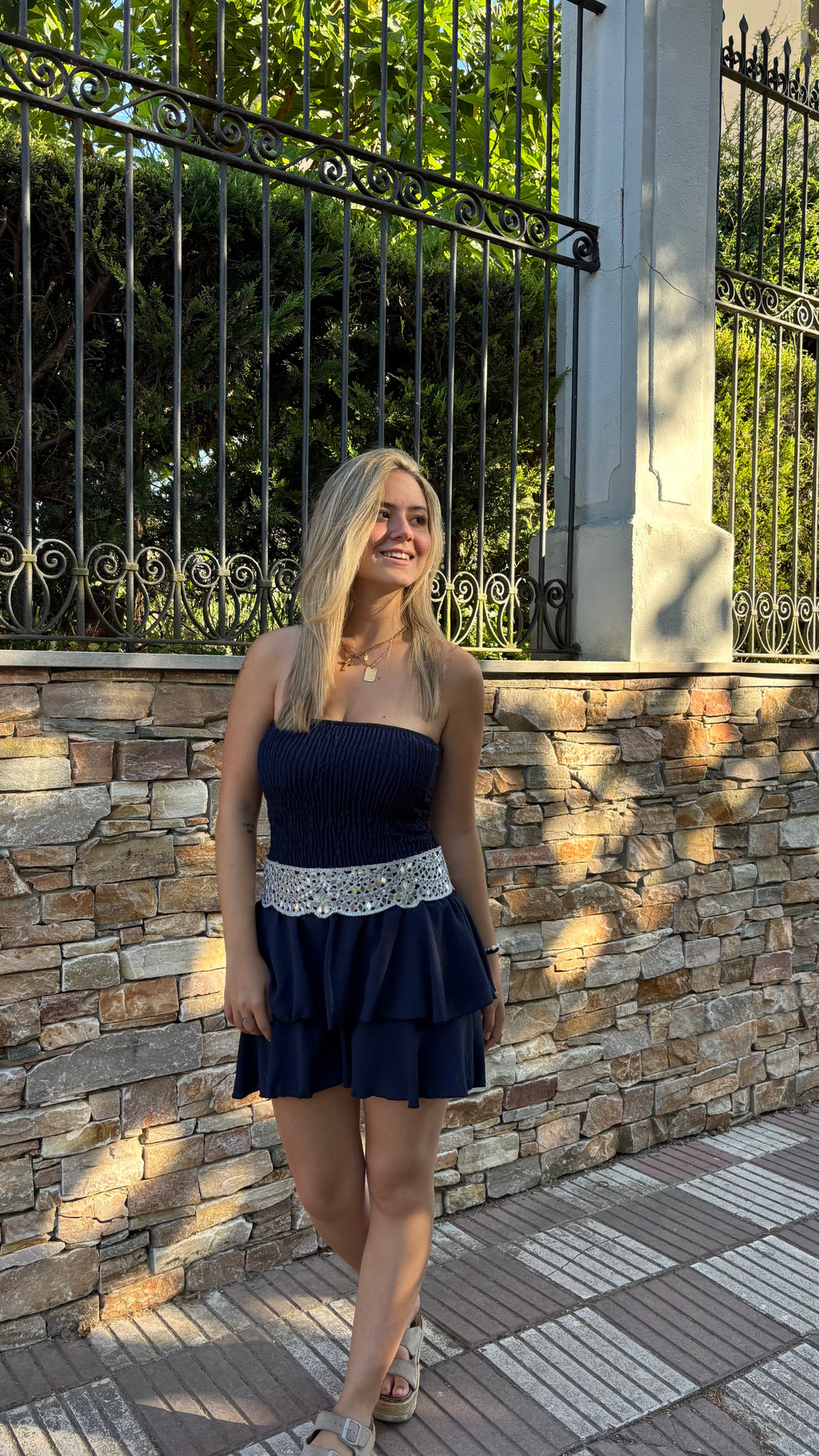 Vestido top fruncido