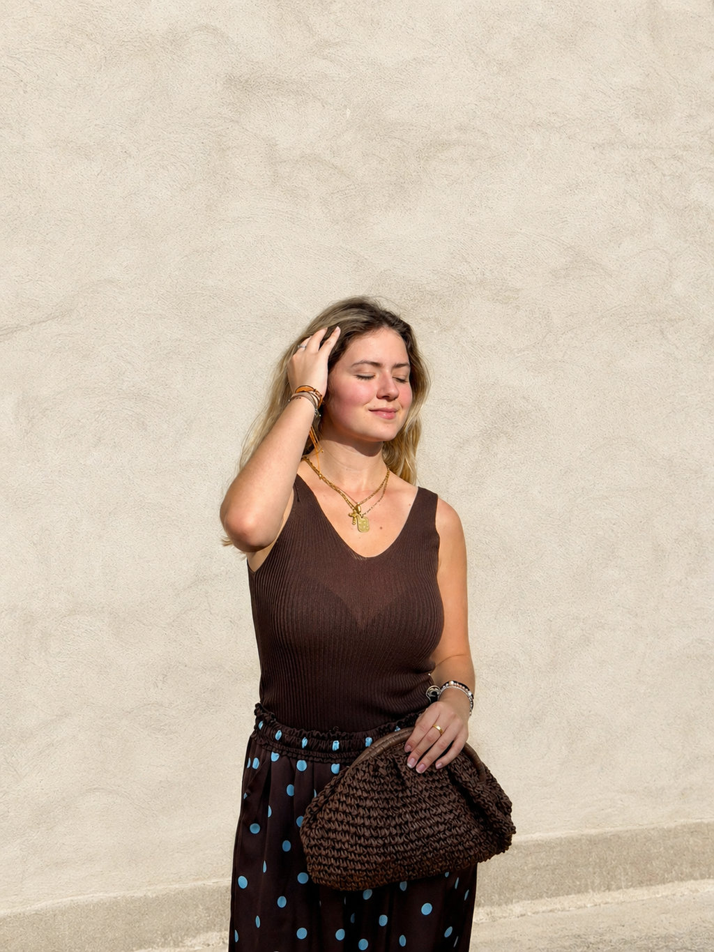 Bolso clutch fibra natural