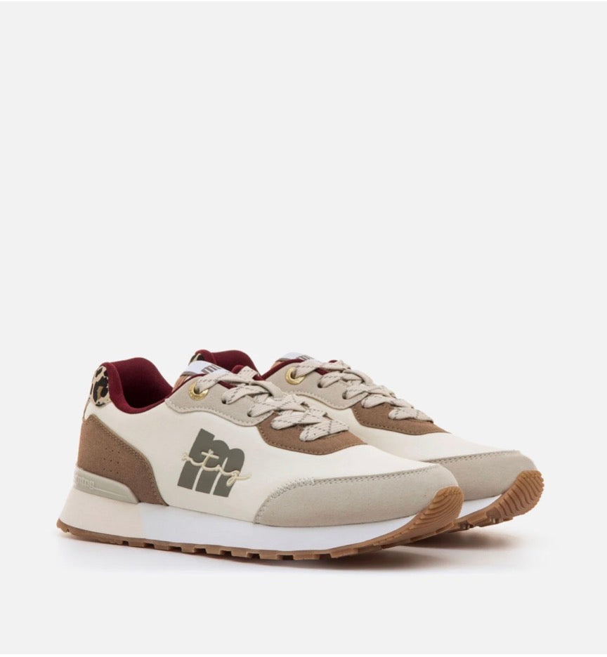 zapatillas mustang beige
