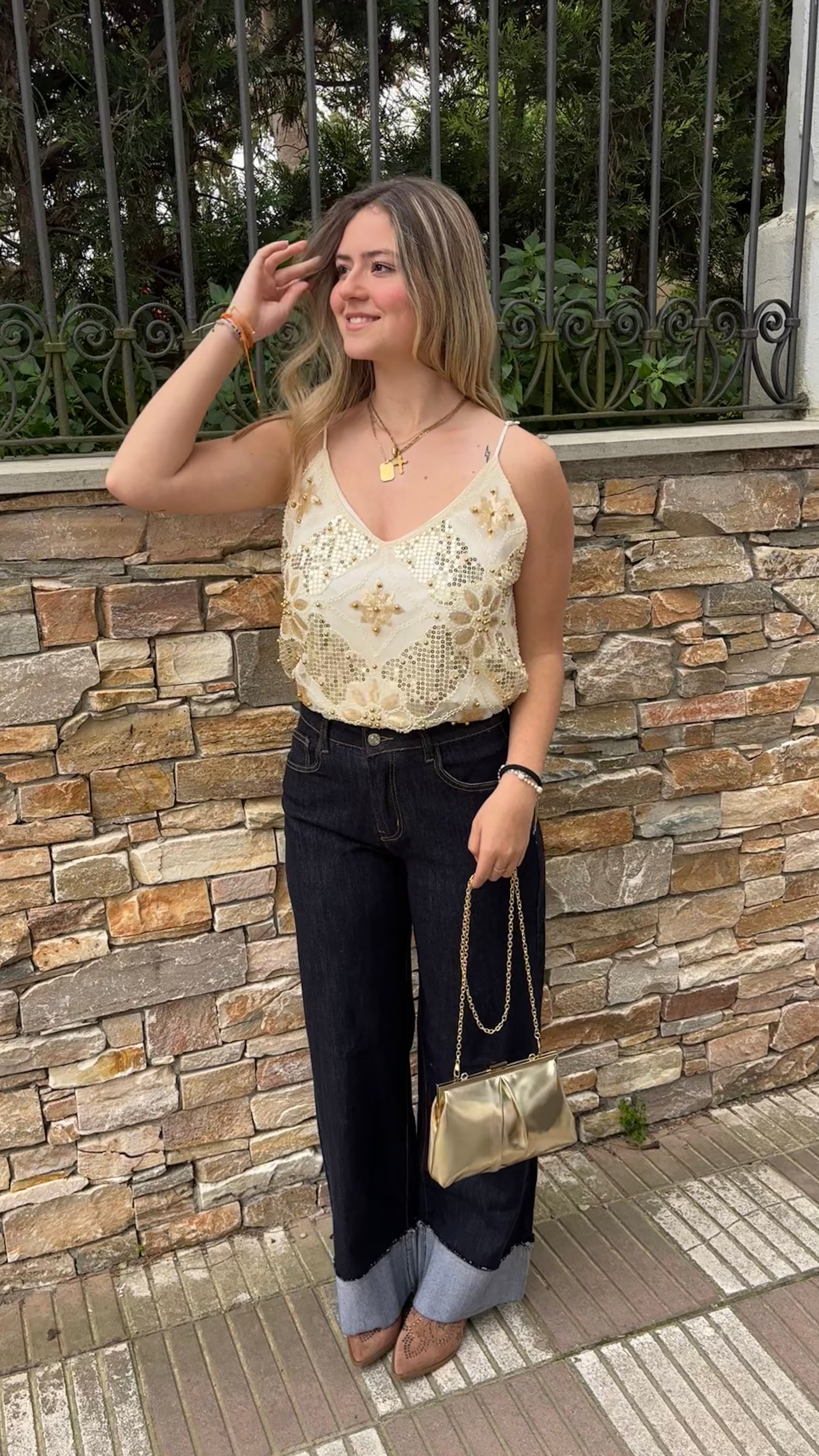 Blusa tirante boho