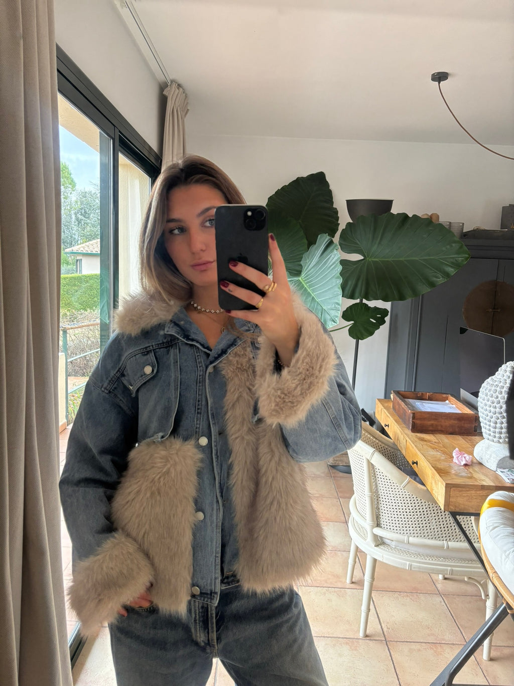 Chaqueta tejana pelo