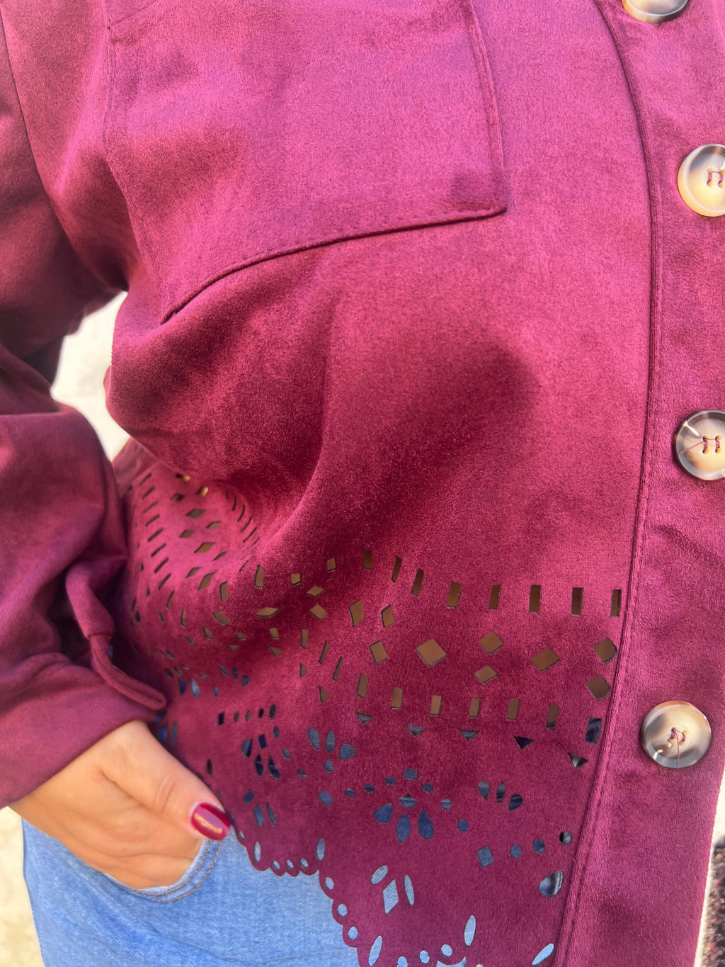 Chaqueta antelina