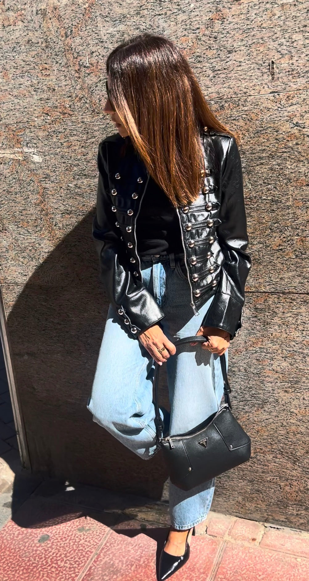 Chaqueta cuero napoleón