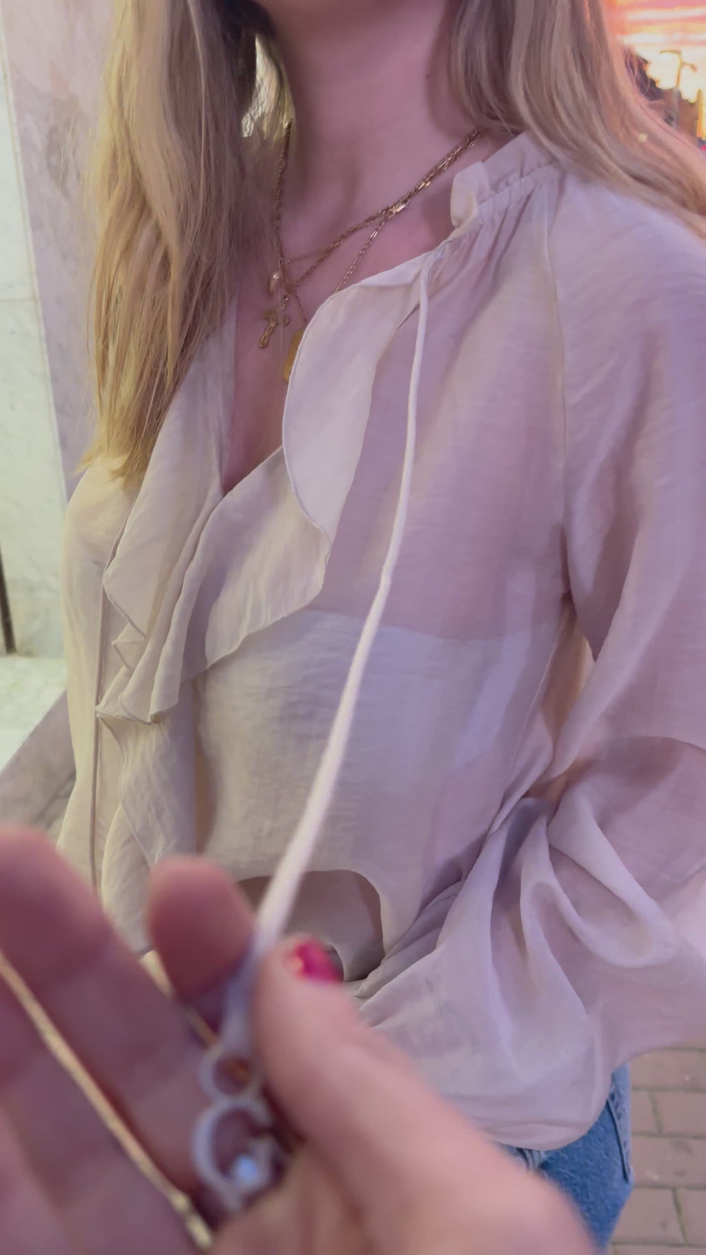 Guess Blusa rosa